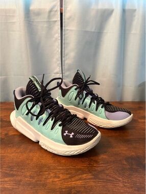 Under Armour Breakthru 4 Basketball Shoes Aqua Black Men’s Size 9